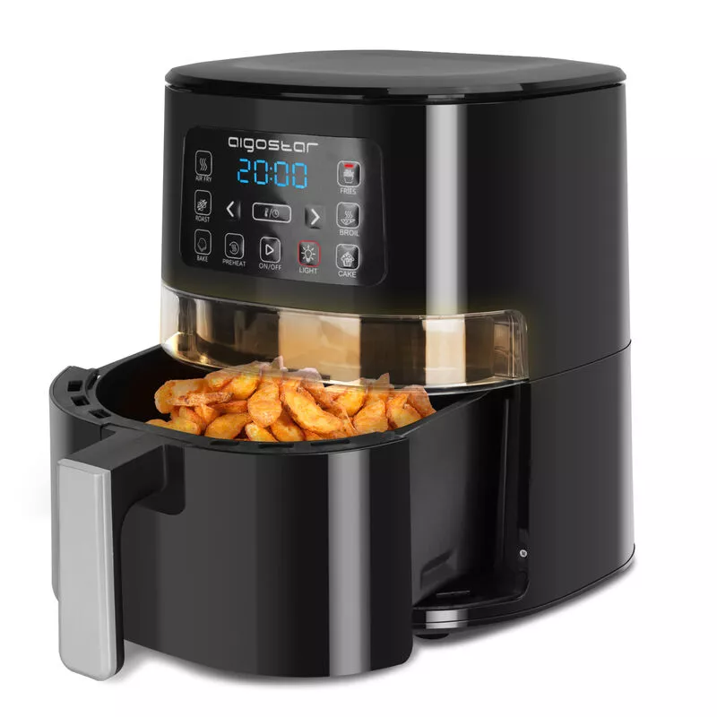 Maha - Freidora Sin Aceite 4 l con Ventana de Visualización