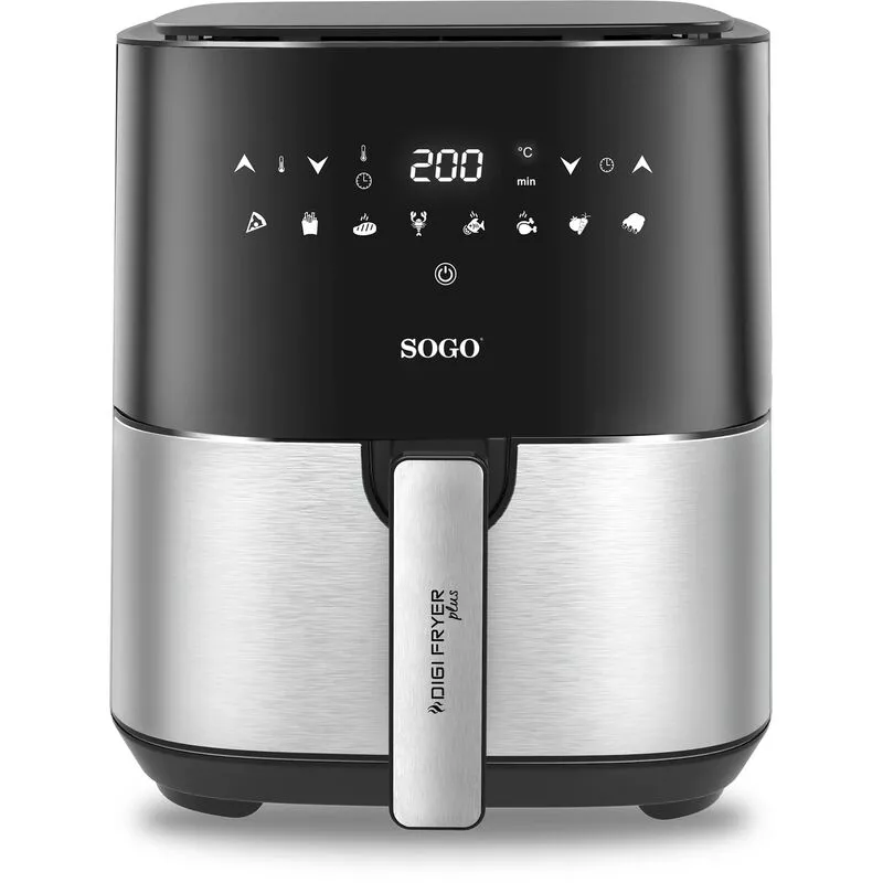 Sogo - Freidora De Aire 5 l -Acero Inoc Digifyer Plus -1450W 1450W barato